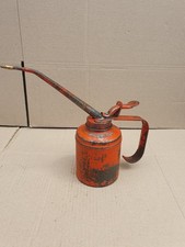 Vintage Red Wesco Oil Can Birmingham England Collectable Old Tool