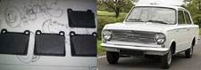 VAUXHALL Viva 90 & HA       FRONT BRAKE PADS     (** 1963- 66 Only **)