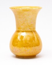 Ruskin Pottery ochre / dark
