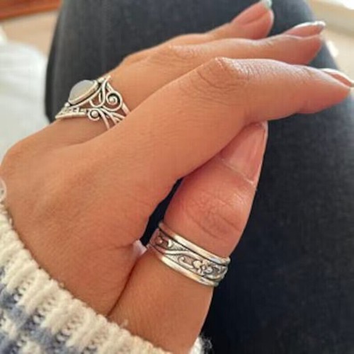 Handmade silver spinner thumb - handmade,