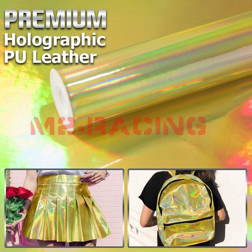 Fabric holographic gold - gold, cloth