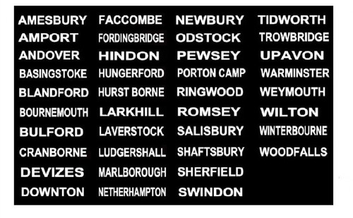 Model bus transfers - transfers, 1/76th