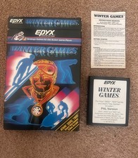 Atari 2600 Winter Games Game Boxed With Instructions Tested Working Epyx PAL