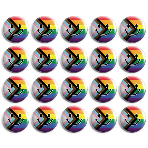 20x pride flag smiley face - pride,