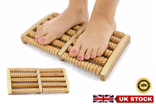 Roller wooden foot massager - foot,