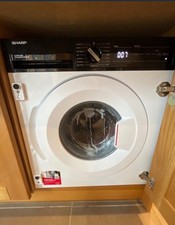 Sharp ES-NIH714BWA-EN Integrated 7kg 1400 Spin Washing Machine - White 28106