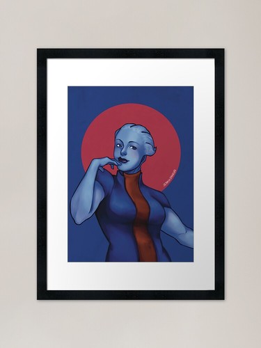 Liara soni portrait print - t'soni,