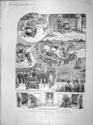 Original old antique - original, print