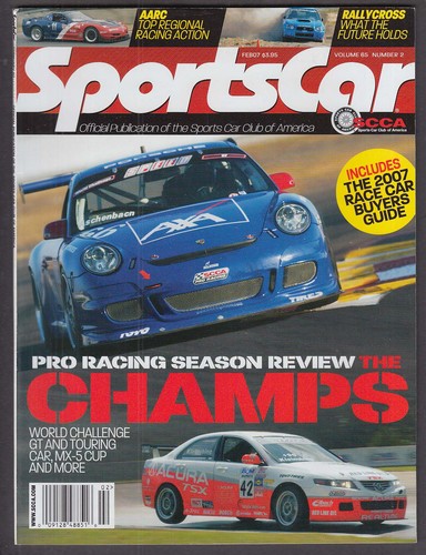 Scca sports car world - sports,