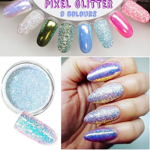 Pixel effect kopciuszek nail - effect,
