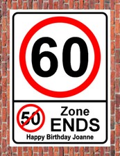 60 MPH 50 ZONE ENDS road style
