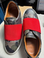 Givenchy Shoes Mens Size 39 Camo Red Elastic Band Slip On Leather Sneakers
