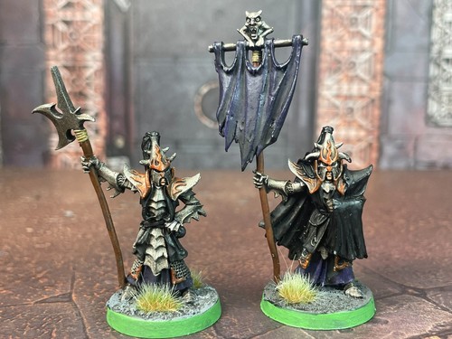 Flag bearer and black - and, guard