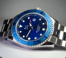 MENS Diver watch Marlinwatch Quartz 45mm MK7 Sub Mariner Bezel 🐟