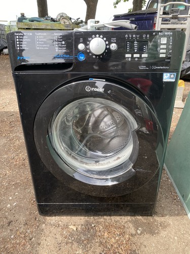 Indesit washing machine - washing, black