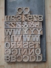 Vintage WOODEN Letterpress
