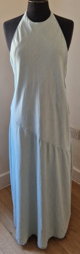 Zara pale blue halterneck - halterneck, maxi