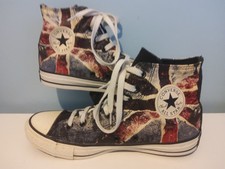 Converse Chuck Taylor All Star High Union Jack Trainers In Excellent Condition 