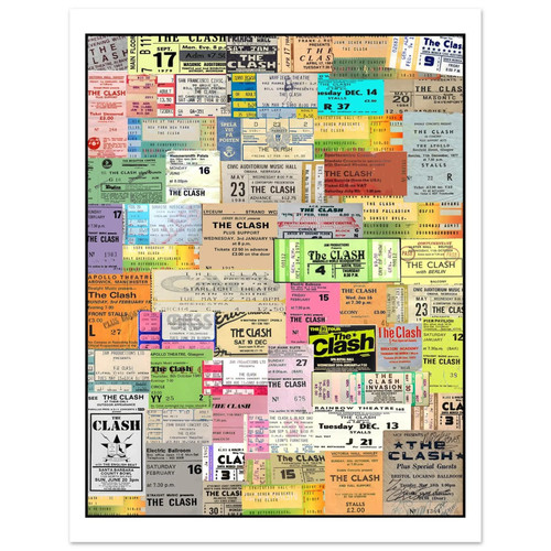 The clash concert ticket - the,