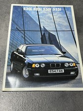 BMW E34 5 Series Original Sales Brochure. 520i, 525i, 530i & 535i. 8 11 05 01 21