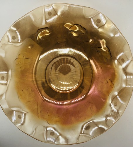 Carnival glass scalloped - glass,