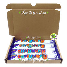 4 CADBURY CURLY WURLY 21.5g CHOCOLATE BARS GIFT BOX Curlywurly Stocking Filler🎁