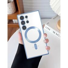 Luxury Plating Magsafe Clear Case For Samsung Galaxy S25 Ultra S25+ Back Cover