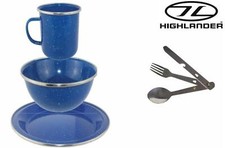 Highlander BLUE ENAMEL Camping