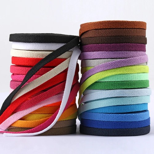 Flat shoe laces - flat, trainers
