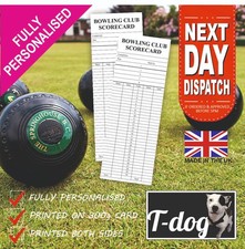 Bowls Score Cards (Personalised)