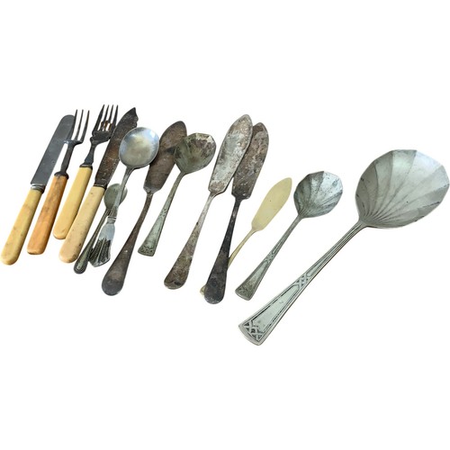 Vintage assorted epns cutlery - vintage,