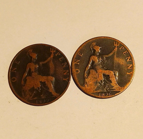 Great britain victoria penny - great,