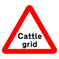 Cattle Grid Sign or Sticker |