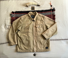 Levi’s Engineer Mechanic Jacket XL Insulated Work Utility Brown Beige Duckcloth