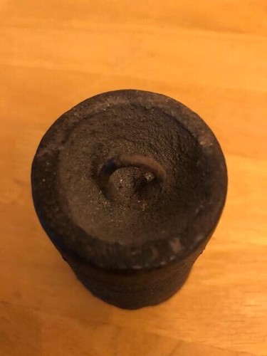 Vintage old cast iron weight - cast,