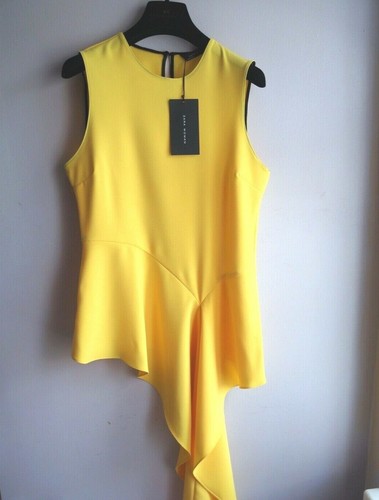 Zara yellow asymmetric - yellow, top