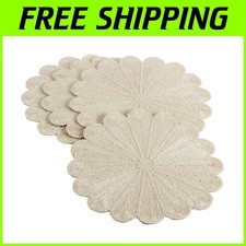 Ivory Beaded Placemats Set