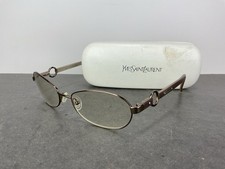 Vintage Yves Saint Laurent Bronze Designer Glasses Frames 55-17-140