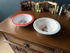 Lyons Group Barney Strike The Band Vintage 1992 Kids Bowl + Sledge (2 bowls)