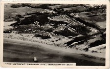 PC SOMERSET BURNHAM-ON-SEA RETREAT CARAVAN SITE REAL PHOTO ENGLAND (u3487)