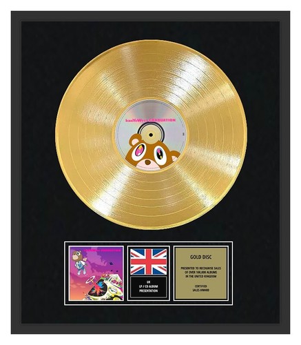 Kanye west gold disc lp - cd,