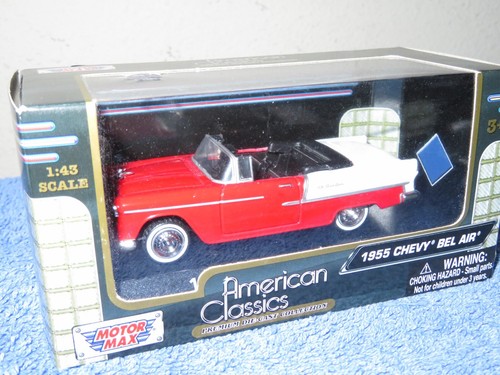 1955 chevy bel air - 1955, red