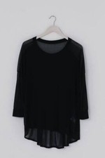 A Postcard From Brighton Shirty Chiffon Womens Top (Black) AW23 RRP £60.00
