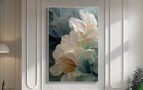 Large flowers oil - ,