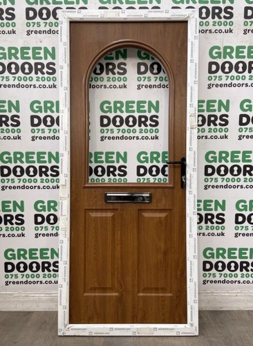 Composite front door golden - composite,