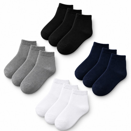 Boys ankle socks plain - boys,