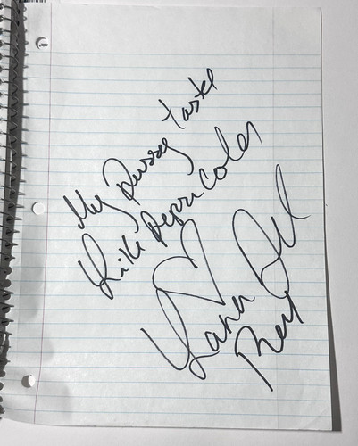 Lana del rey signed notebook - rey,