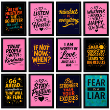 Motivational Poster A3 A4 A5 Inspiring Wall Art Print for Home and Office