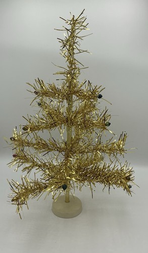 Vintage gold tinsel - 14”,