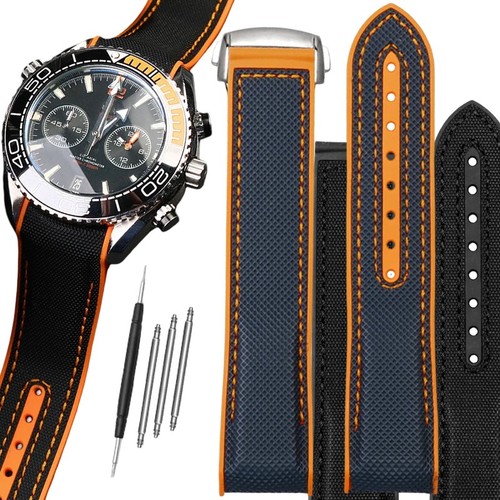 Nylon silicone watch strap - nylon,